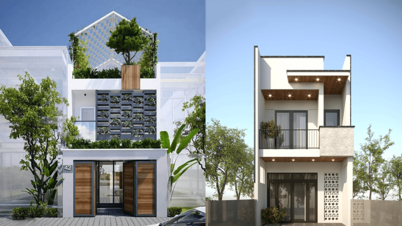 Thiết kế nhà nghỉ mini 2 tầng